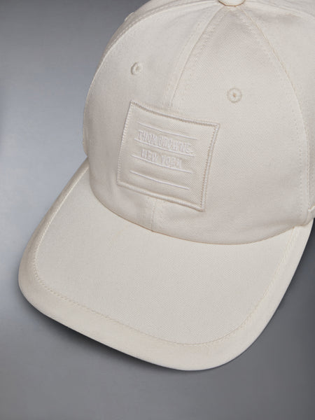 COTTON TWILL 6-PANEL BASEBALL CAP OFF-WHITE