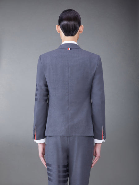 PLAIN WEAVE 4-BAR SPORTCOAT DARK GREY