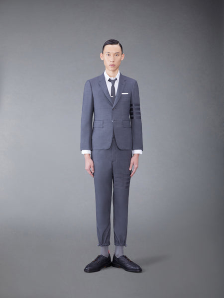 PLAIN WEAVE 4-BAR SPORTCOAT DARK GREY
