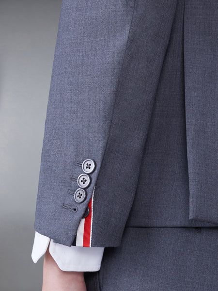PLAIN WEAVE 4-BAR SPORTCOAT DARK GREY