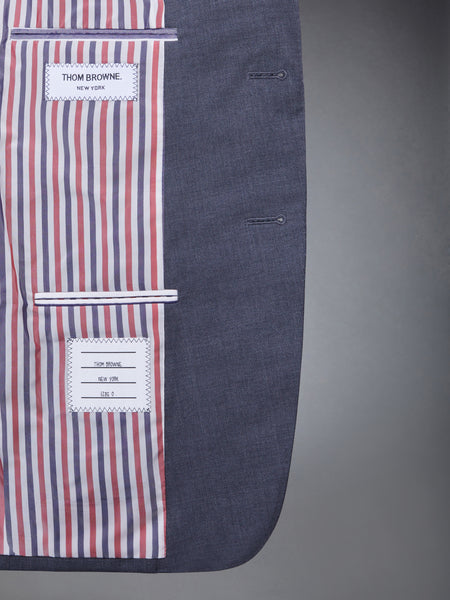 PLAIN WEAVE 4-BAR SPORTCOAT DARK GREY