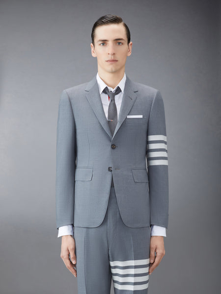 PLAIN WEAVE 4-BAR SPORTCOAT MED GREY