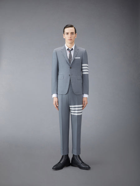 PLAIN WEAVE 4-BAR SPORTCOAT MED GREY