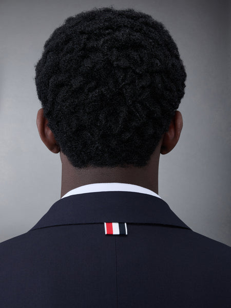 PLAIN WEAVE 4-BAR SPORTCOAT DARK BLUE