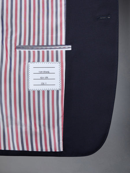 PLAIN WEAVE 4-BAR SPORTCOAT DARK BLUE