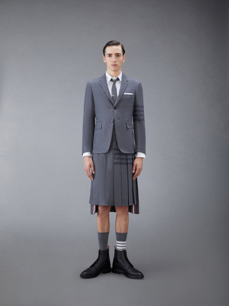 FLANNEL 4-BAR SPORTCOAT MED GREY