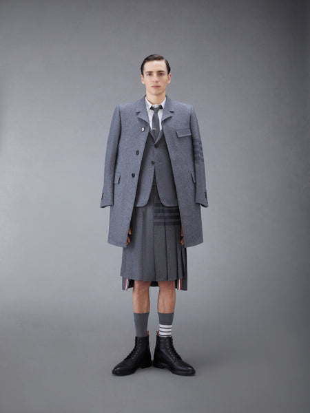 FLANNEL 4-BAR SPORTCOAT MED GREY