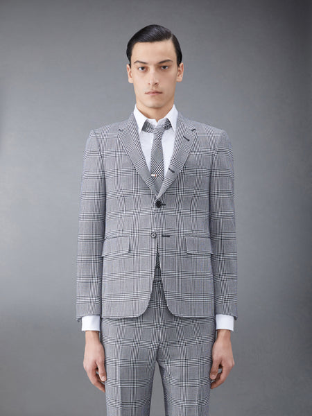 Prince Of Wales Heavy Wool Classic Sport Coat BLK/WHT