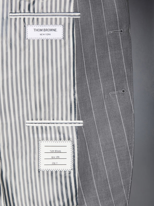 FLANNEL CHALK STRIPE SPORTCOAT WITH ARMBANDS - image 5