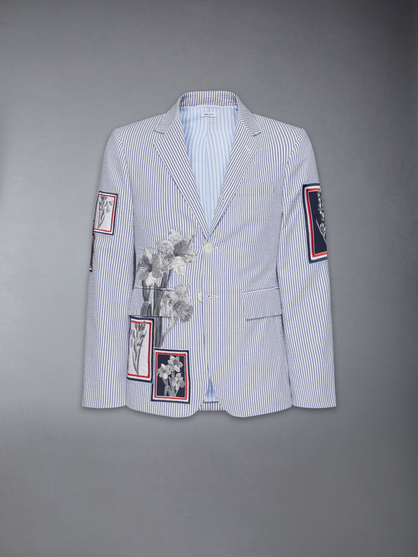 CLASSIC SEERSUCKER FRAMED FLORAL SPORT COAT - featured image
