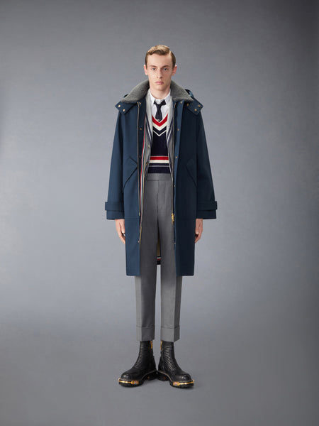 WOOL FLANNEL CRICKETING SPORTCOAT LT GREY