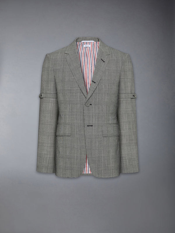 PRINCE OF WALES FRESCO WOOL SPORTCOAT WITH ARMBANDS - featured image