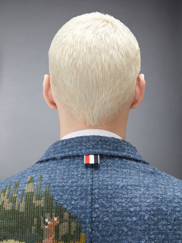 BOUCLE TWEED SCENIC LIGHTHOUSE EMBROIDERY SPORTCOAT - image 4