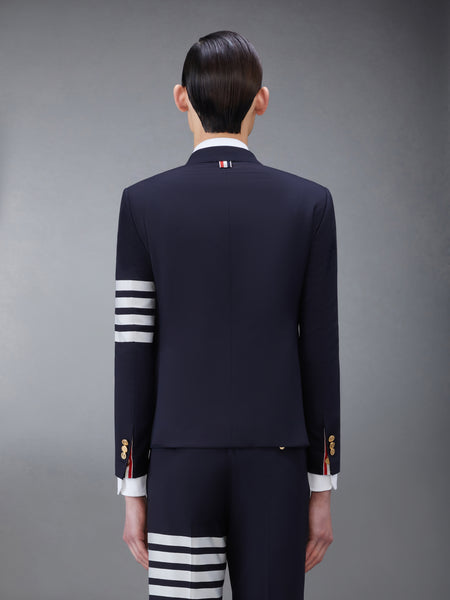 PLAIN WEAVE 4-BAR HIGH ARMHOLE SPORTCOAT NAVY