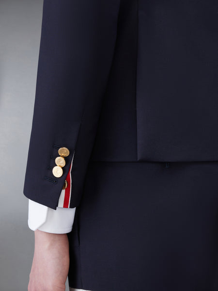 PLAIN WEAVE 4-BAR HIGH ARMHOLE SPORTCOAT NAVY