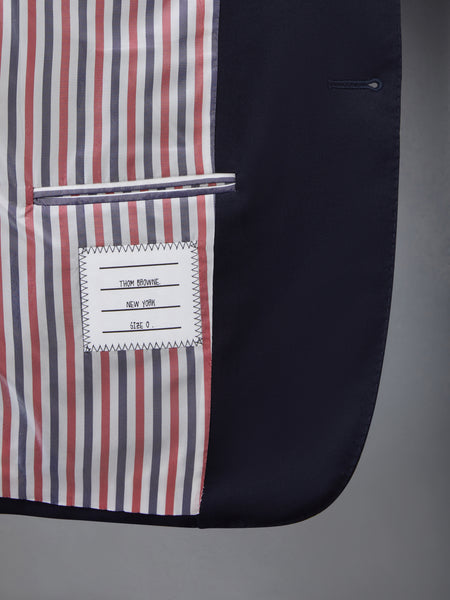 PLAIN WEAVE 4-BAR HIGH ARMHOLE SPORTCOAT NAVY