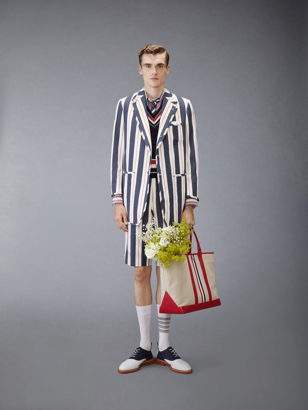STRIPED SEERSUCKER OVERSIZED SPORTCOAT - image 3
