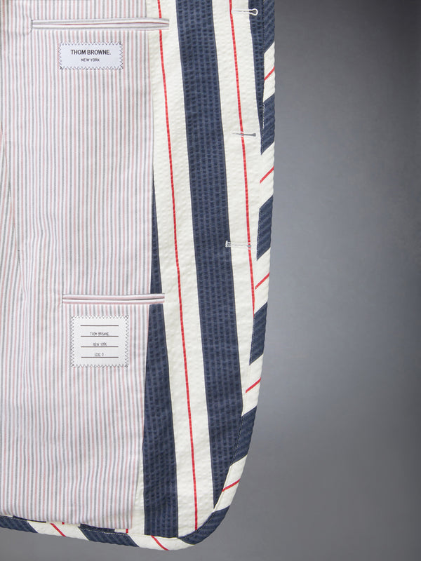 STRIPED SEERSUCKER OVERSIZED SPORTCOAT - image 5