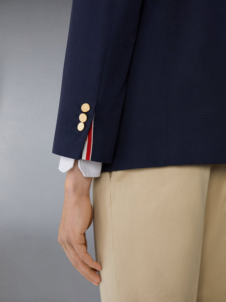 TYPEWRITER CLOTH GROSGRAIN PLACKET SPORT COAT NAVY