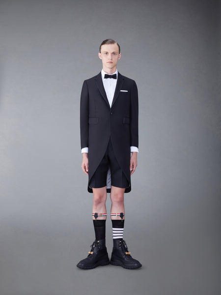 WOOL CLASSIC TIPPING JACKET BLACK