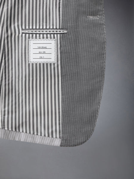 TONAL UNIVERSITY STRIPE LINEN COTTON SPORTCOAT LT GREY