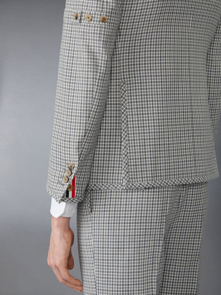 WOOL PIQUE GUNCLUB CHECK SPORTCOAT WITH ARMBAND MED GREY