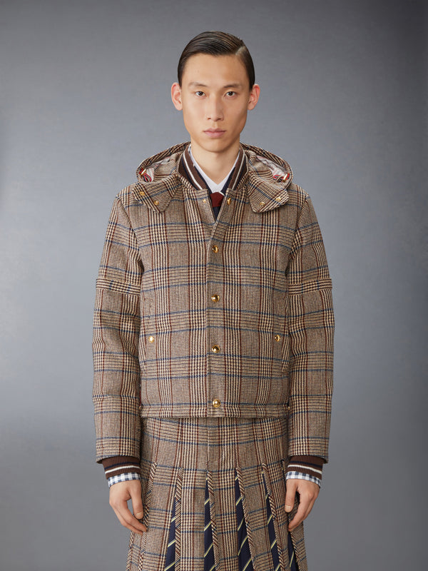 HUNTING TWEED 4-BAR DOWN FILL BOMBER JACKET - image 1