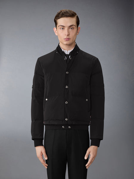 POLY TECH DOWN FILLED BOMBER JACKET WITH ARMBANDS BLACK