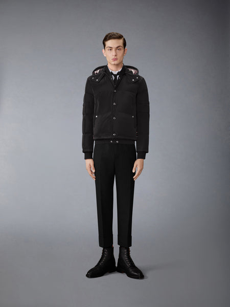 POLY TECH DOWN FILLED BOMBER JACKET WITH ARMBANDS BLACK