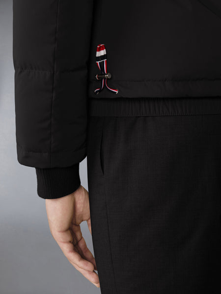 POLY TECH DOWN FILLED BOMBER JACKET WITH ARMBANDS BLACK