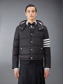 MATTE NYLON  4-BAR DOWN FILLED BOMBER