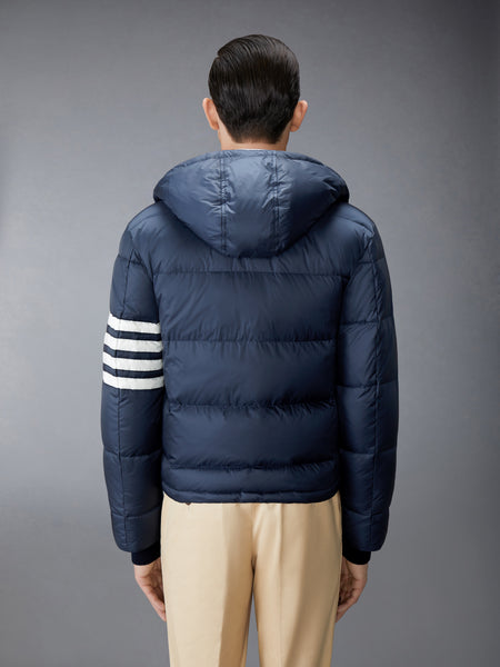 MATTE NYLON  4-BAR DOWN FILLED BOMBER NAVY