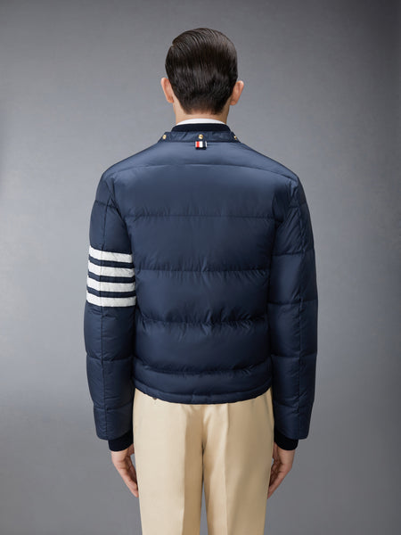 MATTE NYLON  4-BAR DOWN FILLED BOMBER NAVY
