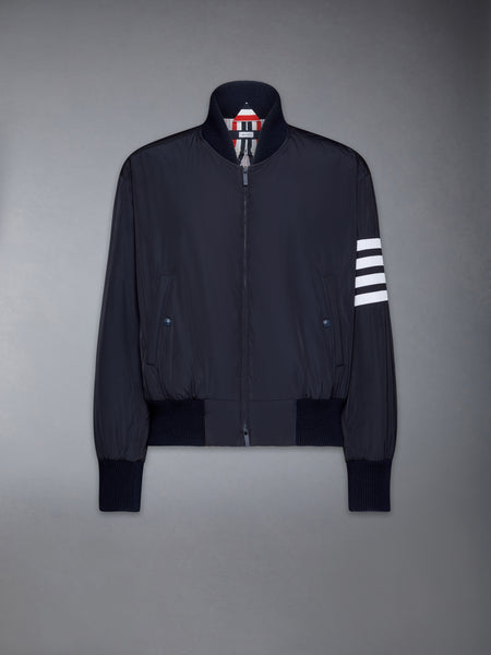 POLY TWILL 4-BAR OVERSIZED KNIT DOWN BLOUSON JACKET NAVY
