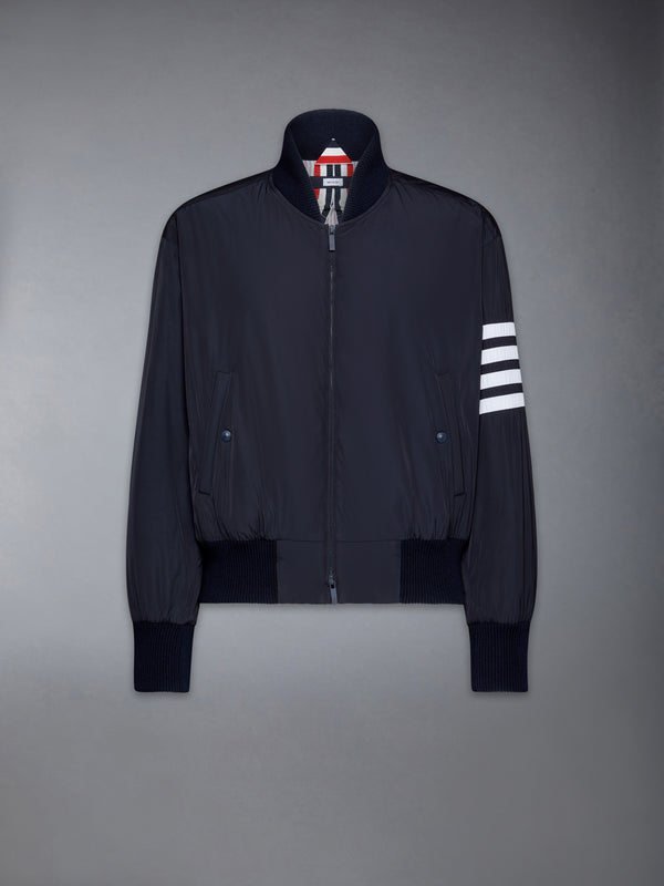 POLY TWILL 4-BAR OVERSIZED KNIT DOWN BLOUSON JACKET - featured image