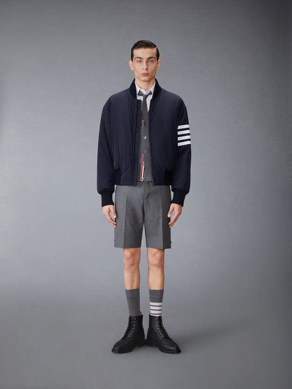 POLY TWILL 4-BAR OVERSIZED KNIT DOWN BLOUSON JACKET - image 3