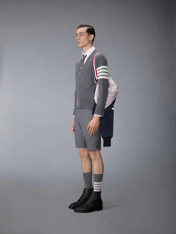POLY TWILL 4-BAR OVERSIZED KNIT DOWN BLOUSON JACKET - image 4