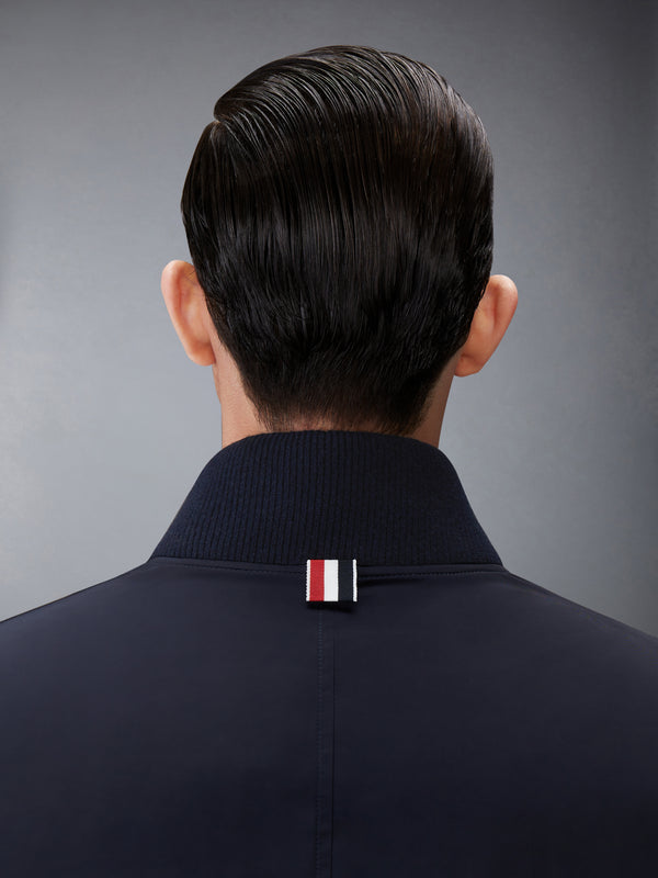 POLY TWILL 4-BAR OVERSIZED KNIT DOWN BLOUSON JACKET - image 6