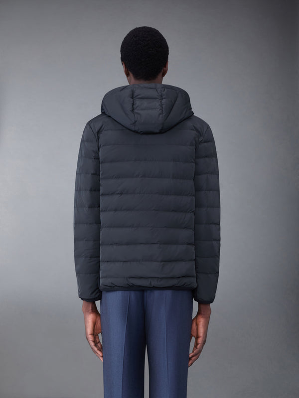 Poly Twill Rib 4-Bar Down Hooded Jacket - image 2