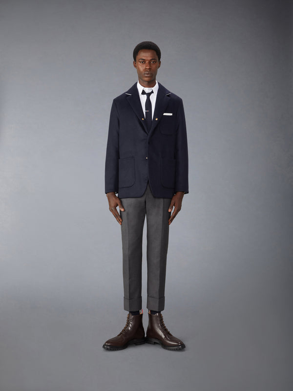 JACKET WEIGHT CASHMERE LIGHT WEIGHT DOWN FILL ELONGATED SACK SPORT COAT - image 3