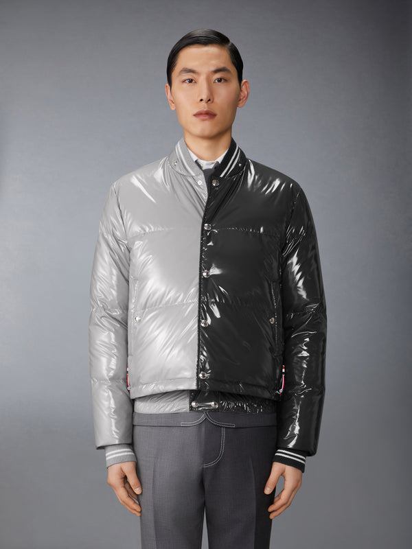 FUNMIX GLOSSY TECH DOWN FILL DETACHABLE HOOD BOMBER - image 2