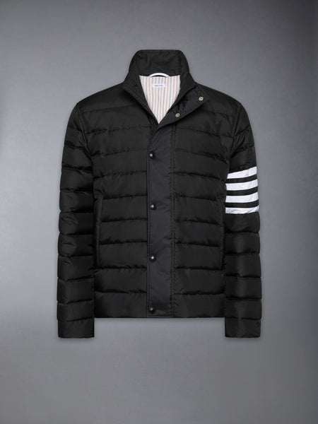 SHINY RIPSTOP LIGHTWEIGHT DOWN FILLED 4-BAR JACKET BLACK