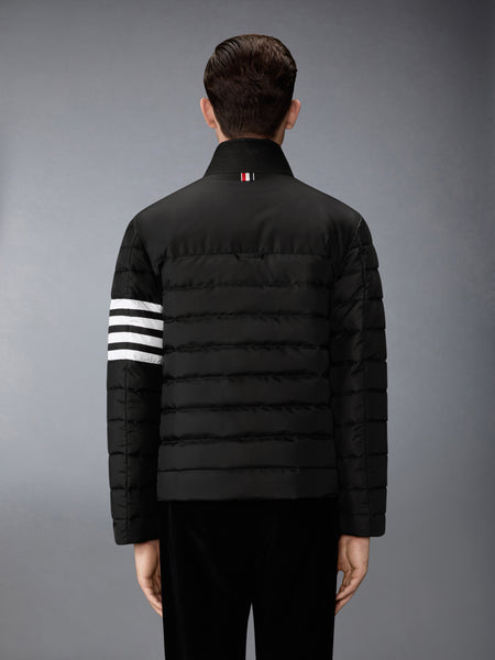 SHINY RIPSTOP LIGHTWEIGHT DOWN FILLED 4-BAR JACKET BLACK