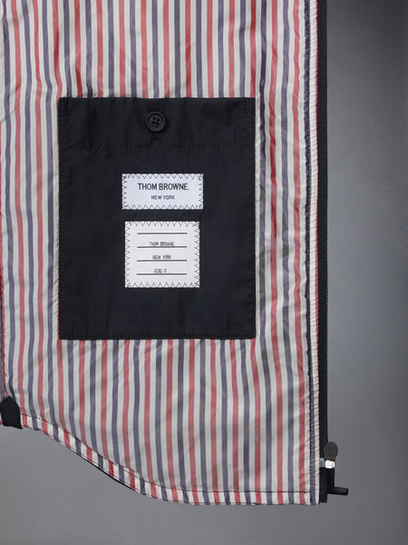 POLY TWILL ECO FILLED QUILTED OVERSIZE SHIRT BLACK