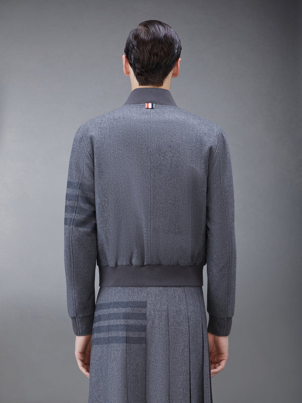 FLANNEL 4-BAR KNIT RIB BLOUSON JACKET - image 2