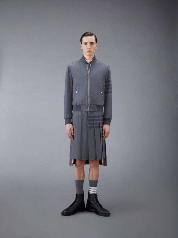 FLANNEL 4-BAR KNIT RIB BLOUSON JACKET - image 3