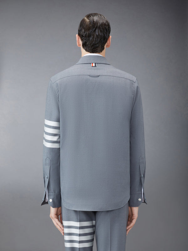 Plain Weave 4-Bar Shirt Jacket - image 2