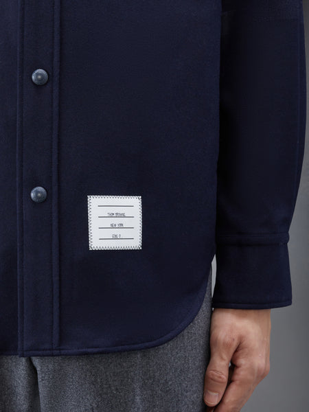 FLANNEL 4-BAR SHIRT JACKET NAVY