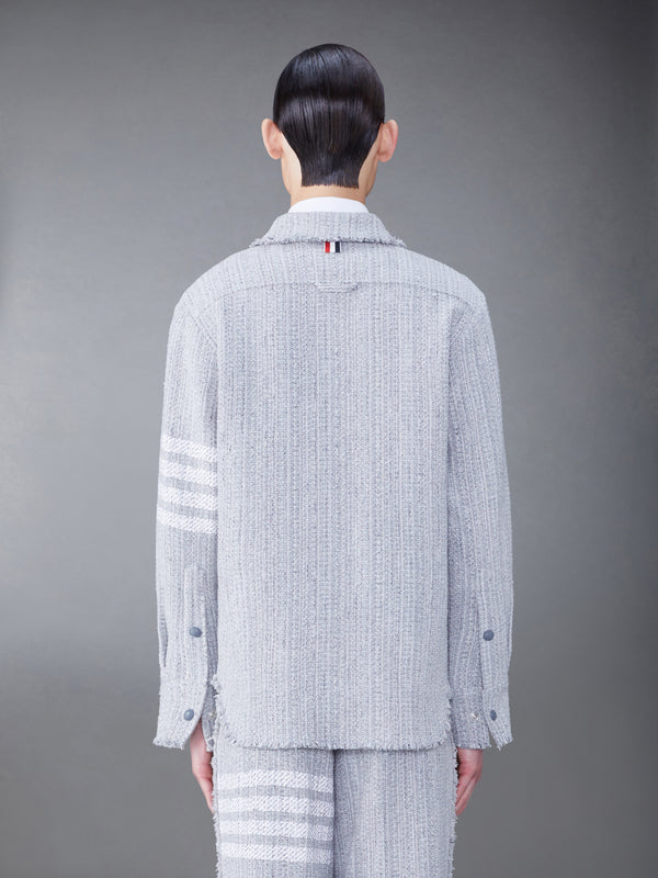 TWEED FRAY 4-BAR SHIRT JACKET - image 2