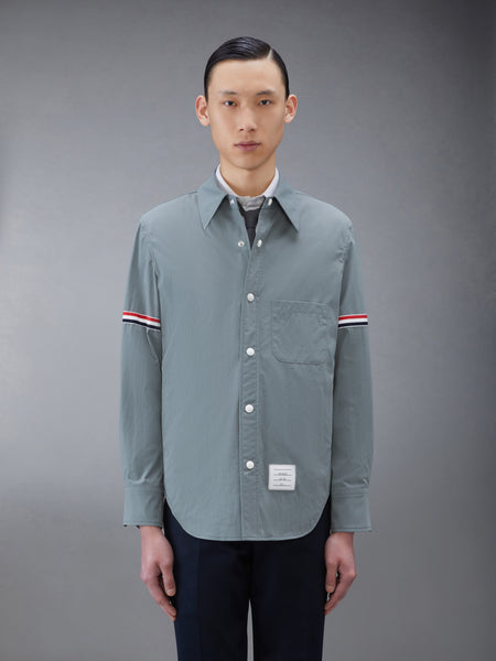 NYLON SHELL ARMBAND SHIRT JACKET MED GREY